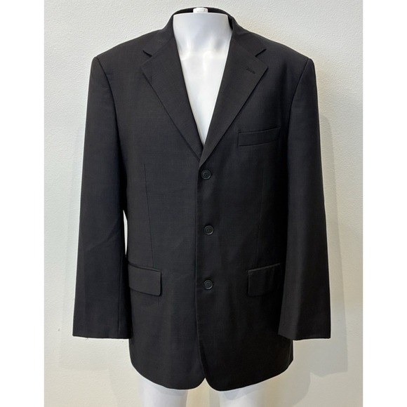 Santorelli Other - Santorelli Linea Blu Blazer 100% Super 140s ExtraFine Merino Wool Men 42R Black